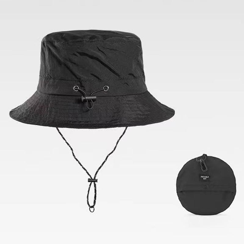 

Рибальський капелюх. Жіночі/чоловічі складні водонепроникні літні сонцезахисні ковпаки чорний