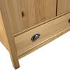 Armoire - VIDAXL - Hill - Bois massif - 2 portes - 1 tiroir - 170 cm
