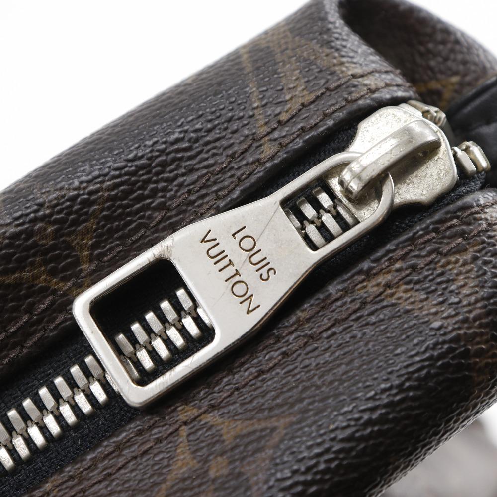 Louis Vuitton Kitan Tote Bag M40388 Monogram Macasa 2WAYShoulder Brown / Black Monogram Canvas Unisex Used