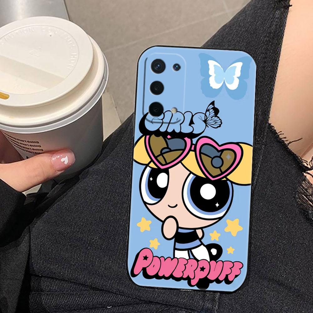The P-Powerpuff Girls Cover Phone Case For OPPO RENO 11 11F 10 8T 8 7Z 7 6Z 6 5 5F 4 4F LITE PRO TPU Case Funda Coque Shell