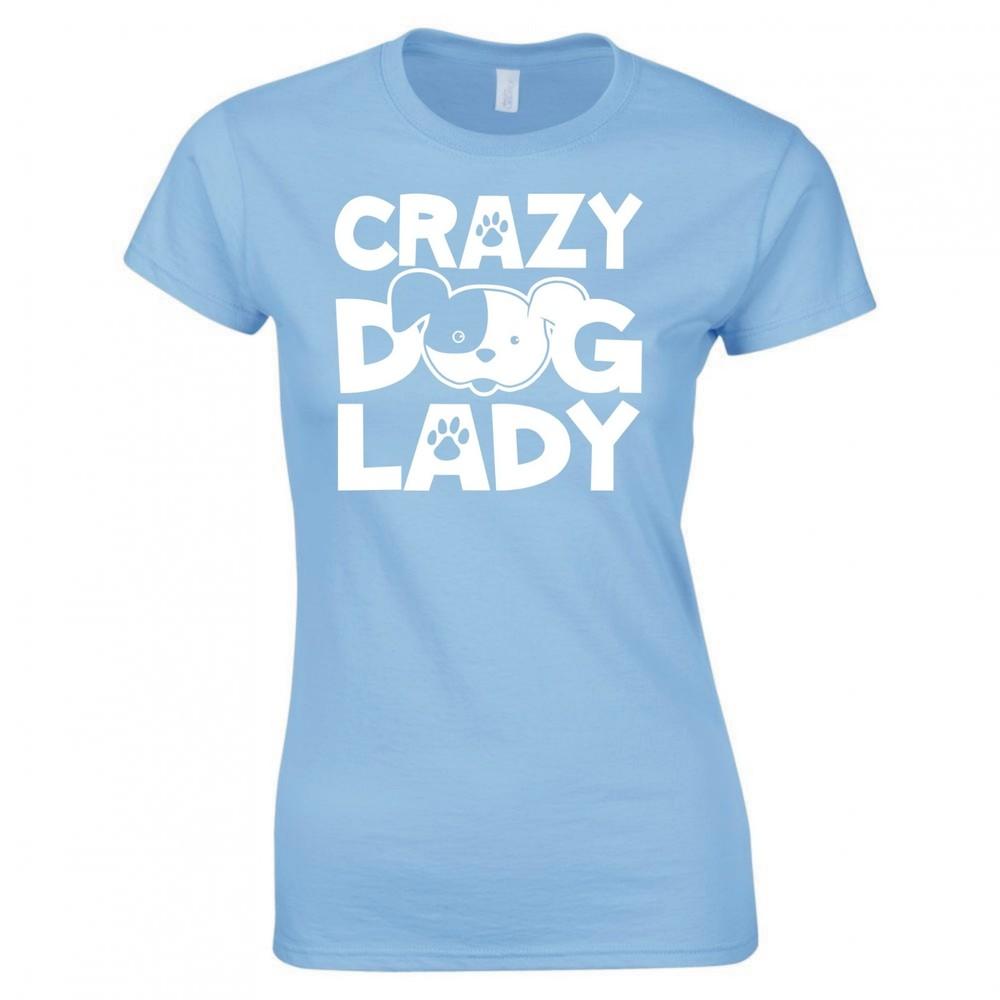 Crazy Dog Lady Ladies Skinny Fit TShirt S