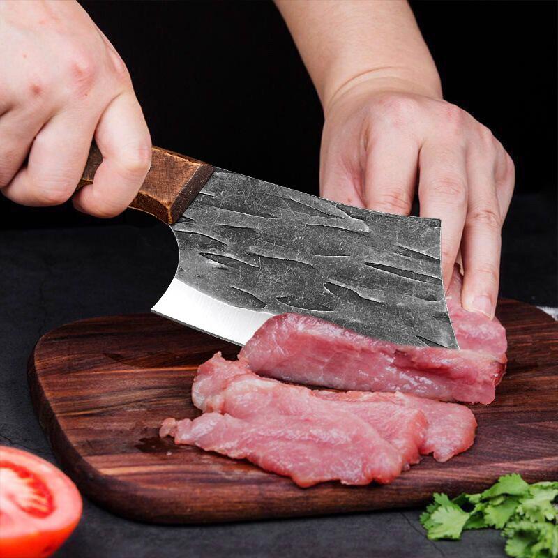 Stainless Steel Kitchen Knife Boning Knife Fish Cutter Knife Wooden Handle Meat Cleaver Cooking Knife Bone Kitchen Accessories