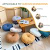 Large Japanese Tatami Floor Cushion - Minimalist Style, Thickened Round Seat for Home Use