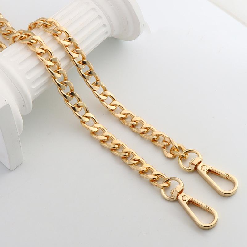 Yogodlns Zinc Alloy Gold Diy Handmade Simple Chain Metal Wrap Chain Underarm Shoulder Strap Replacement Strap