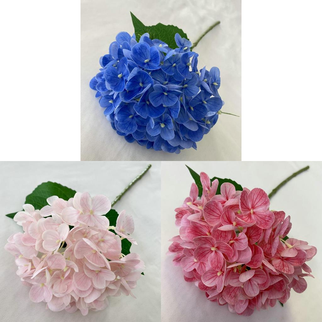 Handcrafted 72piece Silk Hydrangea Artificial Flower For Wedding Decor And Home Styling