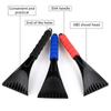 Squeegee Ice Scraper Snow Shovel Winter Cleaning Quick Clean Auto Glass Window