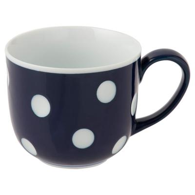 Nishikai Pottery Hasami Ware Polka Dot Nega 40509 "Essence" Nega-Posi Mug, (Blue),