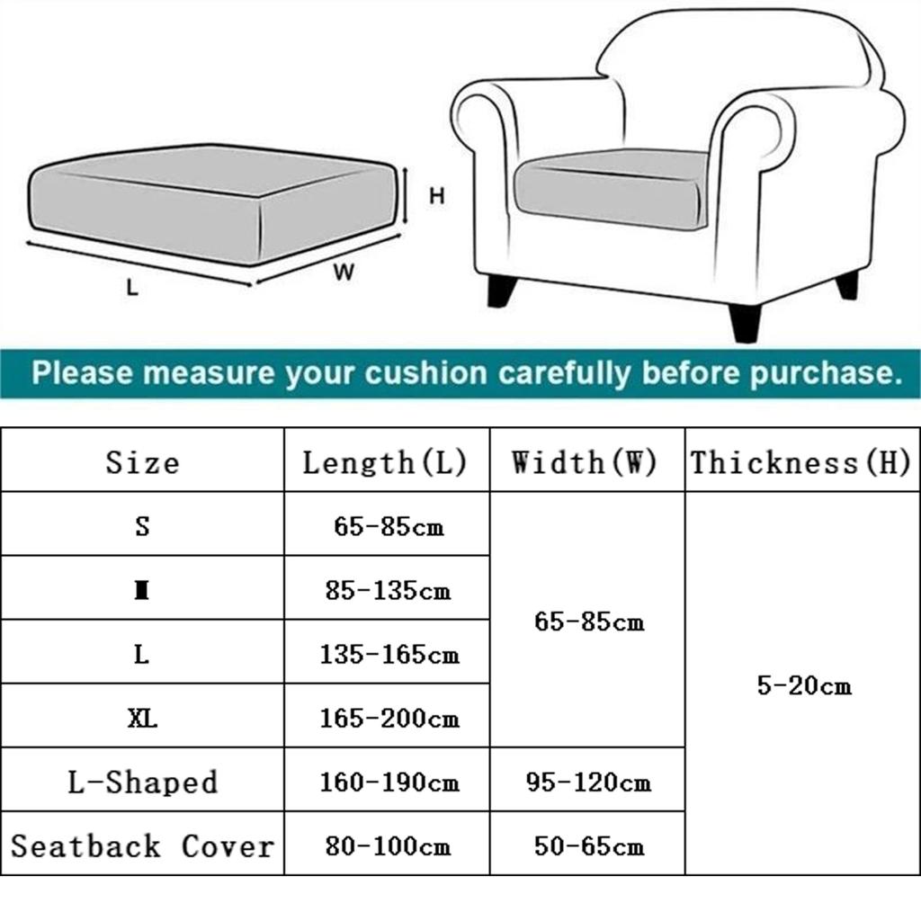 Polarfleece Einfacher Kissenbezug Elastischer Sofabezug Schlichtes Jacquard Ankleiden Wohnzimmer Schutzsofa