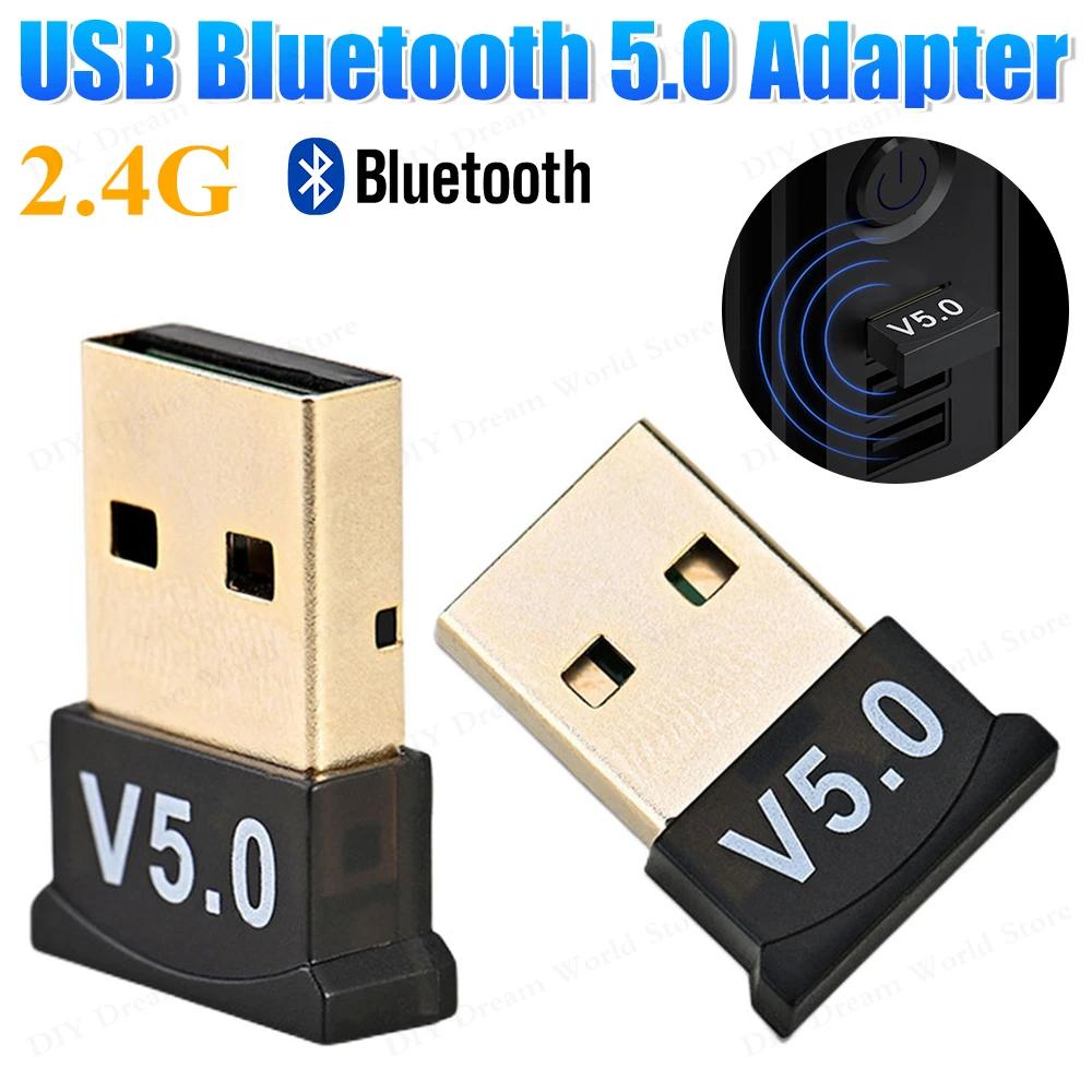 Mini USB Bluetooth 5.0 Adapter Wireless Dongle Adapters Support Computer Laptop For Windows 7/8/8.1/10/Vista/XP Audio Transmitte