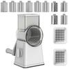 6-in-1 Rotary Cheese Shredder - Durable Kitchen Grater with Handle for Effortless Cheese & Vegetable Shredding, Ideal for Meal Prep