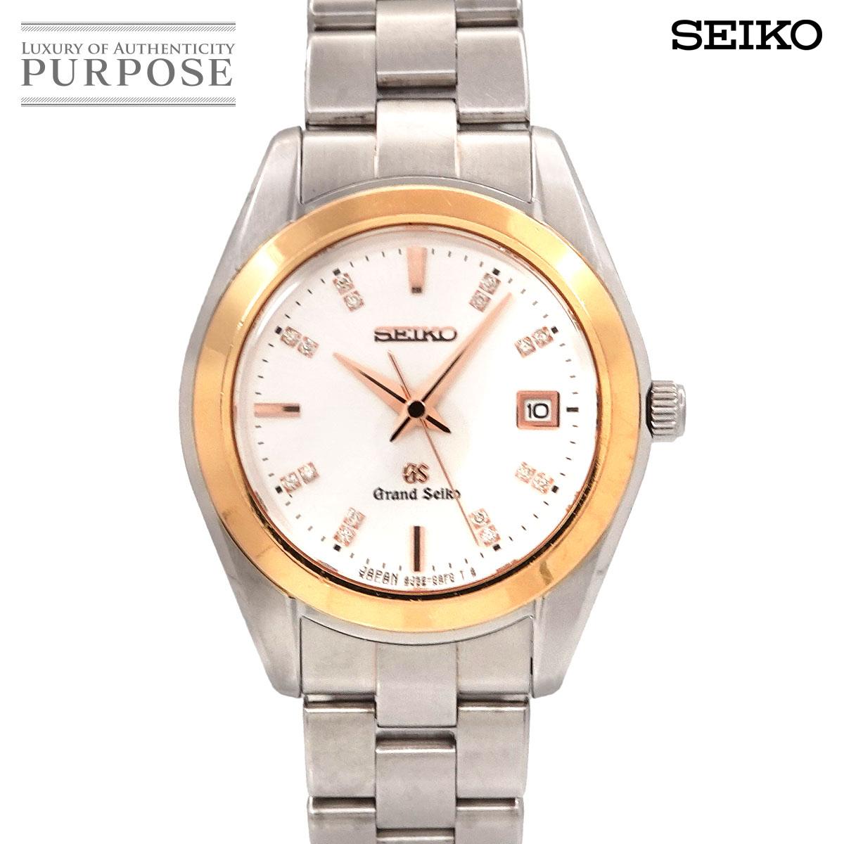 

SEIKO SEIKO Grand Seiko combination STGF074 16P diamond ladies watch 4J52 0AB0 date silver PG pink gold quartz watch GRAND SEIKO [Used]