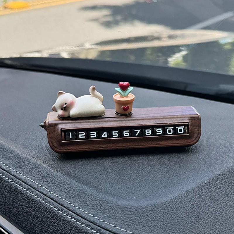 Temporary Parking Permit Car Phone Number Plate Lady Style Free Shipping Automobile Parts And Accessories