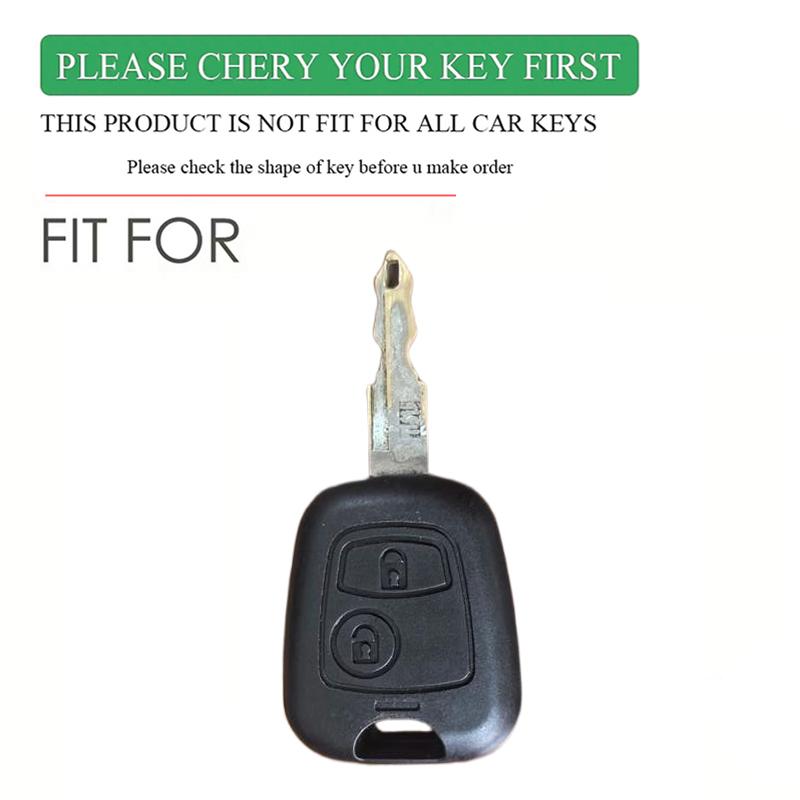 Remote Key Cover Case Silicone Skin For Citroen C1 C2 C3 C4 Xsara Picasso Key Cap Peugeot 107 206 207 306 307 407 Toyota Aygo