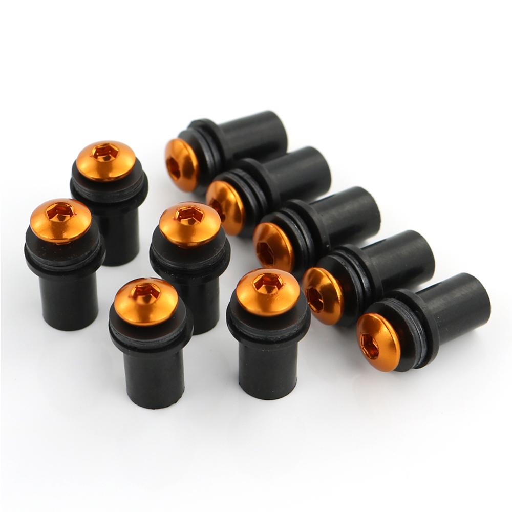 Motorcycle Windshield Bolts Kits For Ducati 748 916 996 998 749 999 848 1098 1198 Windscreen Screws Aluminum Set M4*16 10 Pcs