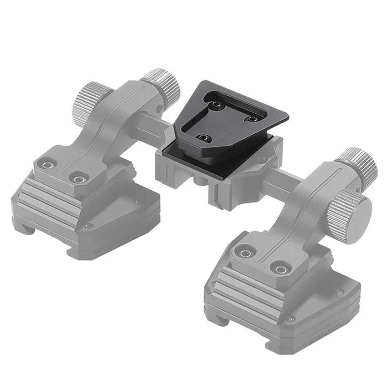 Tactical Aluminum NVG Night Vision Dovetail Bridge Bracket Adapter Mount Buckle for NVG10 NVG18AN/PVS15A PVS18 PVS31 RNVG2