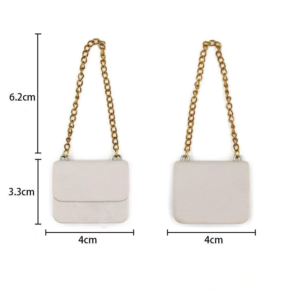 10 Styles Doll Purse Handbag Fashion Lady Leather Bag Dollhouse Chain Handbag for 1/6 Doll