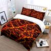 Fiery Lava Pattern Bedding Set Bedding Duvet Cover Set Duvet Cover Pillowcases Home Decor (1 * Duvet Cover 2 * Pillowcases, without duvet insert)