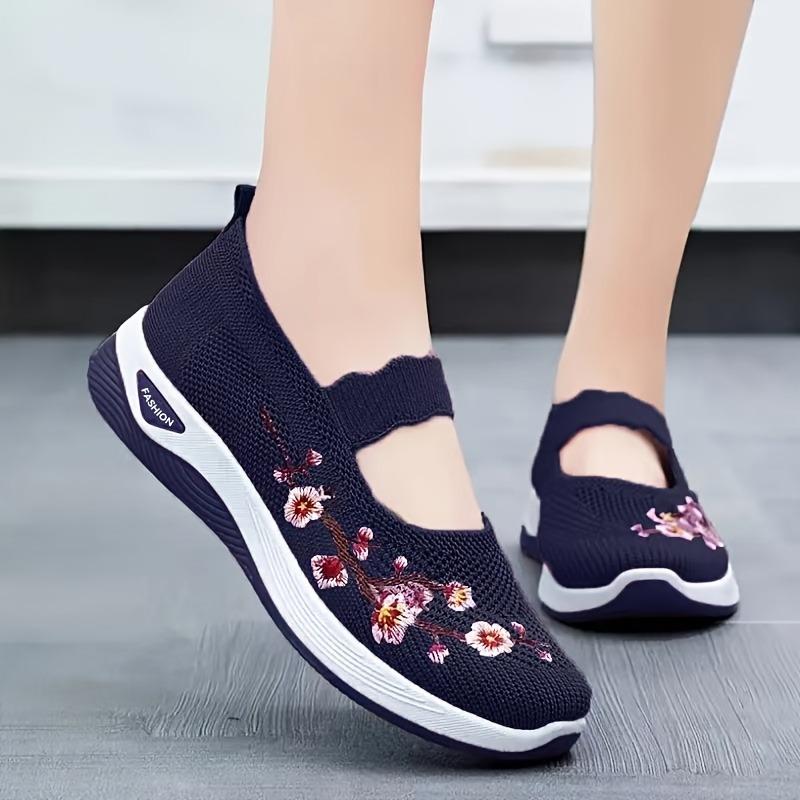 Scarpe Comode in Tessuto con Suola Morbida per Madri di Mezza Età e Anziane