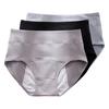 3Pcs Women's High Waist Briefs Panties Breathable Soft Fabric Underwear