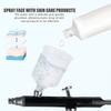 25psi 10L/min Mini Precision Dual-Action Airbrush Spray Guns And Air Compressor Suit Black / White