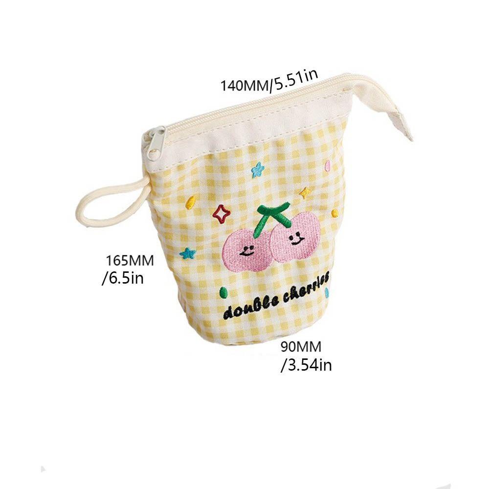 Dopamine Cute Pencil Case Large Capacity Pencil Bag Fashion Stationery Storage Bag  Student