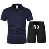 Summer 2026 Men's Casual Short Sleeve Polo Shirt & Shorts Set - Breathable Sportswear