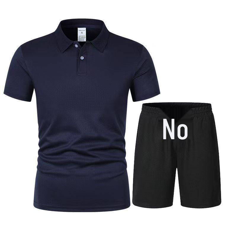 Summer 2026 Men's Casual Short Sleeve Polo Shirt & Shorts Set - Breathable Sportswear