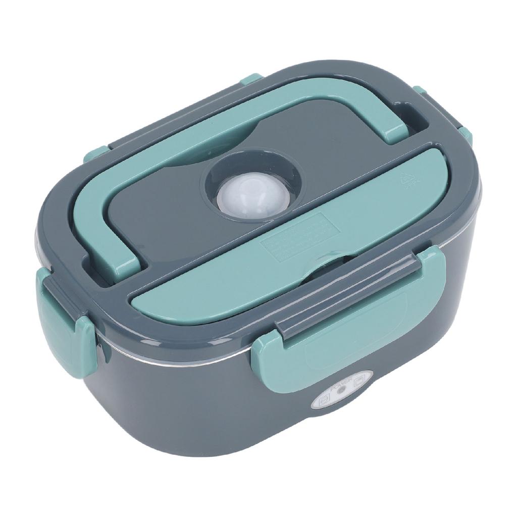 Electric Lunch Box Stainless Steel Constant Temperature 1.5L with Spoon Fork Insulation Bag Heated