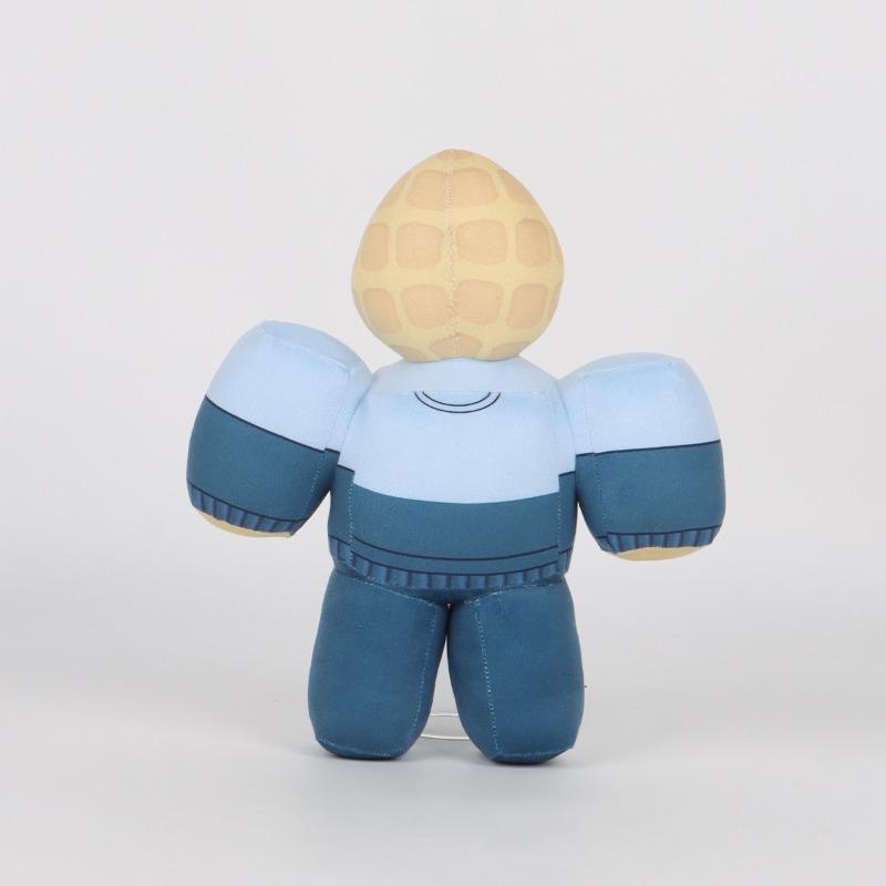 Game Wellworks Waffle Head Plush Toy Two Tone Zip Jacket Stuffed Doll Roblox Game Character Plush for Kids Home Decor Backpack Gift Game Fans Present