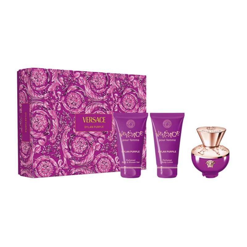 Versace Sunset Song for Women Set EDP Floral and Fruity 10726083 10726083-Sunset Dream Perfume 50ml + Shower Gel 50ml + Body Lotion 50ml