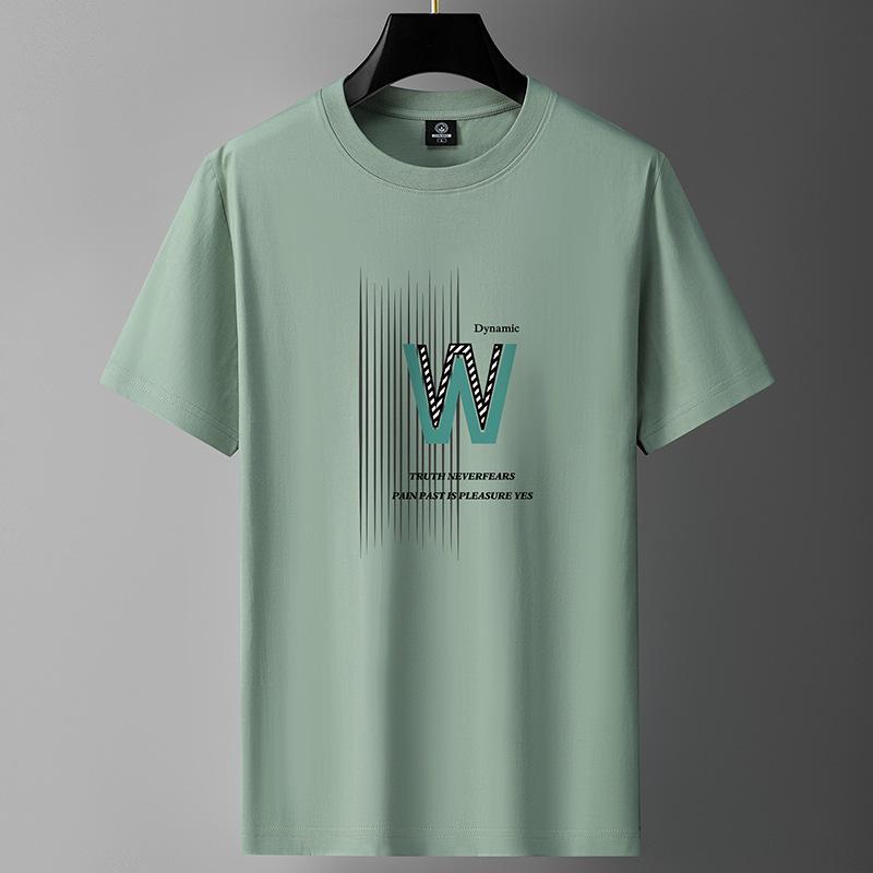 Men's Cotton Short-Sleeve Loose-Fit T-Shirt – Casual Handsome Style