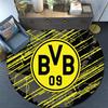 Borussia Dortmund2,Runder Teppich,Teppich für Wohnzimmer Schlafzimmer Sofa Spielzimmer Dekor,Rutschfeste Bodenmatte