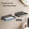 Foldable No-Drill Bathroom & Bedside Phone Holder Tray