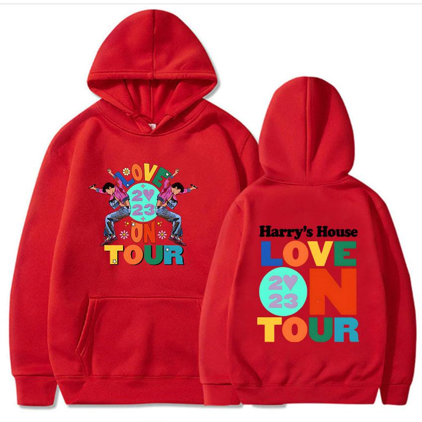 Harrys House Love on Tour Mikina Unisex Streetwear Potisk Oblečení Originalita Estetická mikina Unisex podzimní fleecová mikina