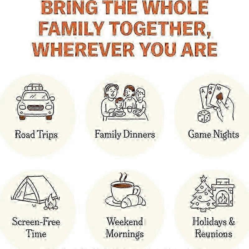 New 150 Family Edition Conversation Starter Cards, perfect for family gatherings and travel.