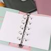 Mini Portable Notebook M5 PU DIY Binder Notebook Simple Loose Leaf Notebook  Diary