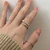 Korean Version of Pearl Open Ring Women's Personality Design Sense Simple Ring Tide