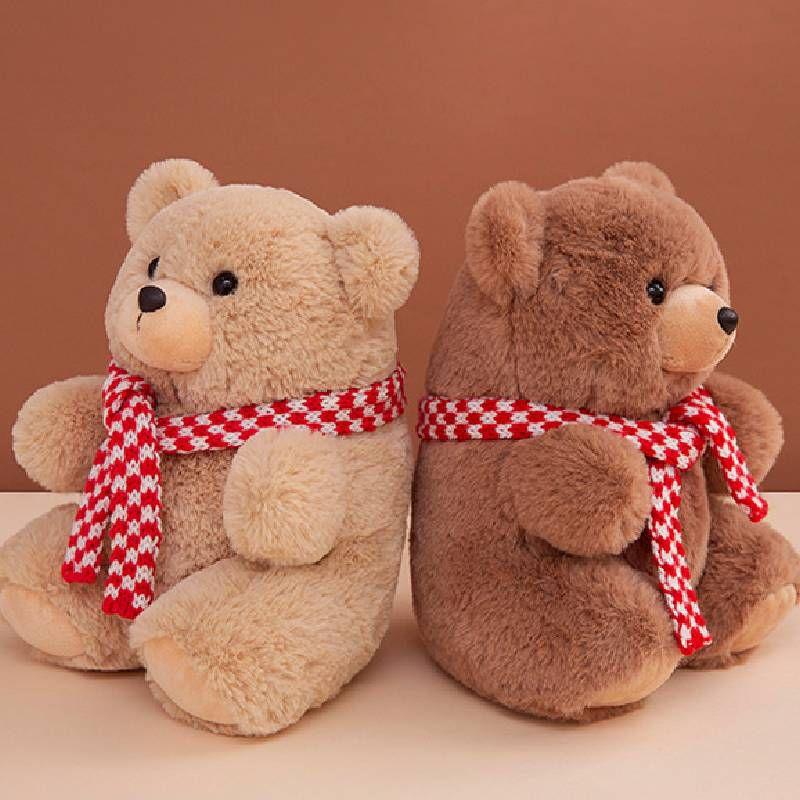 Toy Plush Bear Stuffed Doll Christmas Children Gifts Home Decorations Pillow
