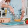 Manual Egg Blender Manual Hand Crank Egg Beaters Blender Stainless Steel Cake Baking Tool For Making Snacks Cakes Bread And