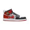 Air Jordan 1 Mid SE PS Ugly Christmas Sweater Kids Sneakers Red White Black DM1210-150