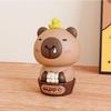 Car Dashboard Ornaments Capybara Solar Dancing Figures Vehicle Interior Accessories For Tabletop Console Daily Driving Truck