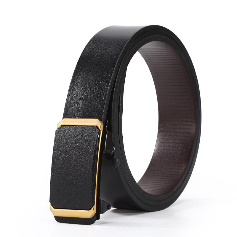 Belt Men'S Classic Inner Wear Toothless Automatic Buckle Belt Business Belt Run Jianghu Stall