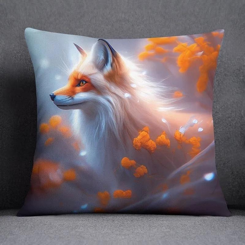 Høyverdig Fox Cat Putetrekk Bilpynt Kontor Stue Sofa Hjem Putetrekk