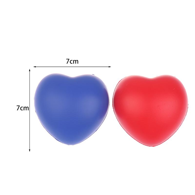 1/3Pcs Funny Love Heart Ball Soft Slow Rising Stress Reliever Gag Squeeze Kids Toy Anti-Stress Decompression Toy