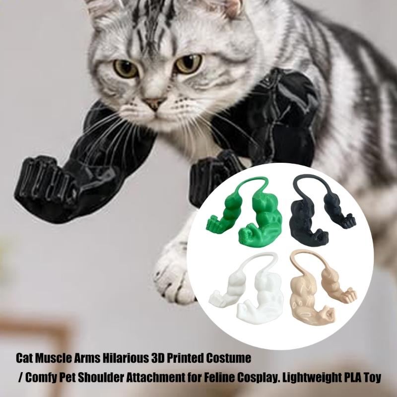 3D Printed Cats Muscle Arm For Theme Event Comfortable Shoulder Costume For Felines Cosplay And Halloween Party DressingUp
