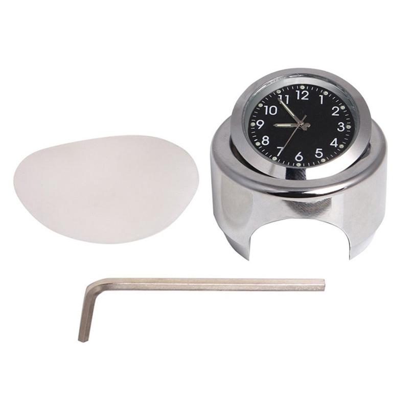 Horloge étanche pour guidon de moto, brille dans le noir, support pour calendrier de vélo