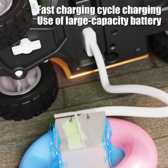 Uzaktan Kumandalı Forklift Oyuncak 1/64 Ölçekli Alaşım Forklift Kamyon Kaldırma Çatal Kancalı Küçük Çocuklar Şarj Edilebilir 2.4GHz RC Simülasyonlu İnşaat Aracı Oyuncak