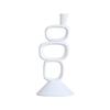 Resin Candlestick Geometric Hollowed Candle Holder Elliptical Circle Candle Stick Holder Wedding Centerpieces Home Decoration