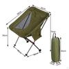 Folding Camping Chair Compact 250lbs Backrest Stool for Outdoor Backpacking