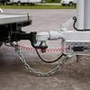 Coiled Trailer Brake Pin Cable with Snap Hook and Removable Pull Pin for Electric-Brake Separation Systems on Trailers and Travel Trailers